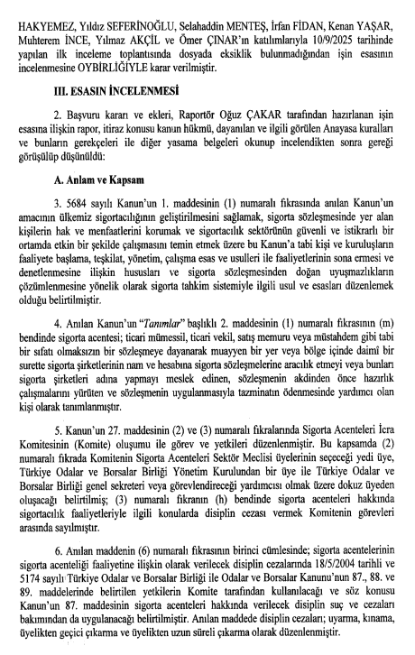 5684-sayili si̇gortacilik kanunu'nda aym i̇ptali̇-778